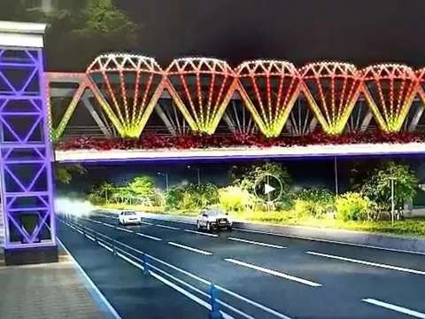 海滨路将建3座钻石天桥，将成为新网红桥