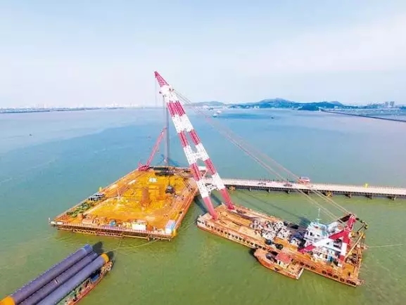 汕头2019重点项目:牛田洋特大桥进入主体工程施工