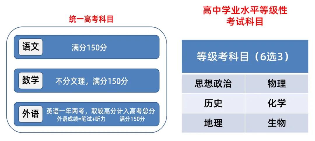 2020年东丽区普通高考科目及各科分数